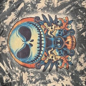 Jack Nightmare Before Christmas Bleached Xl Gildan Softstyle Graphic Tee